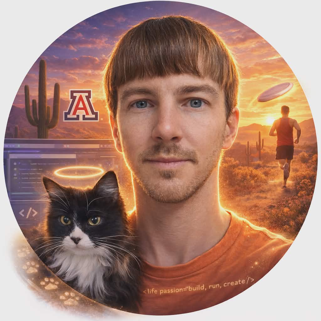 Ryan with a pet-inspired profile portrait